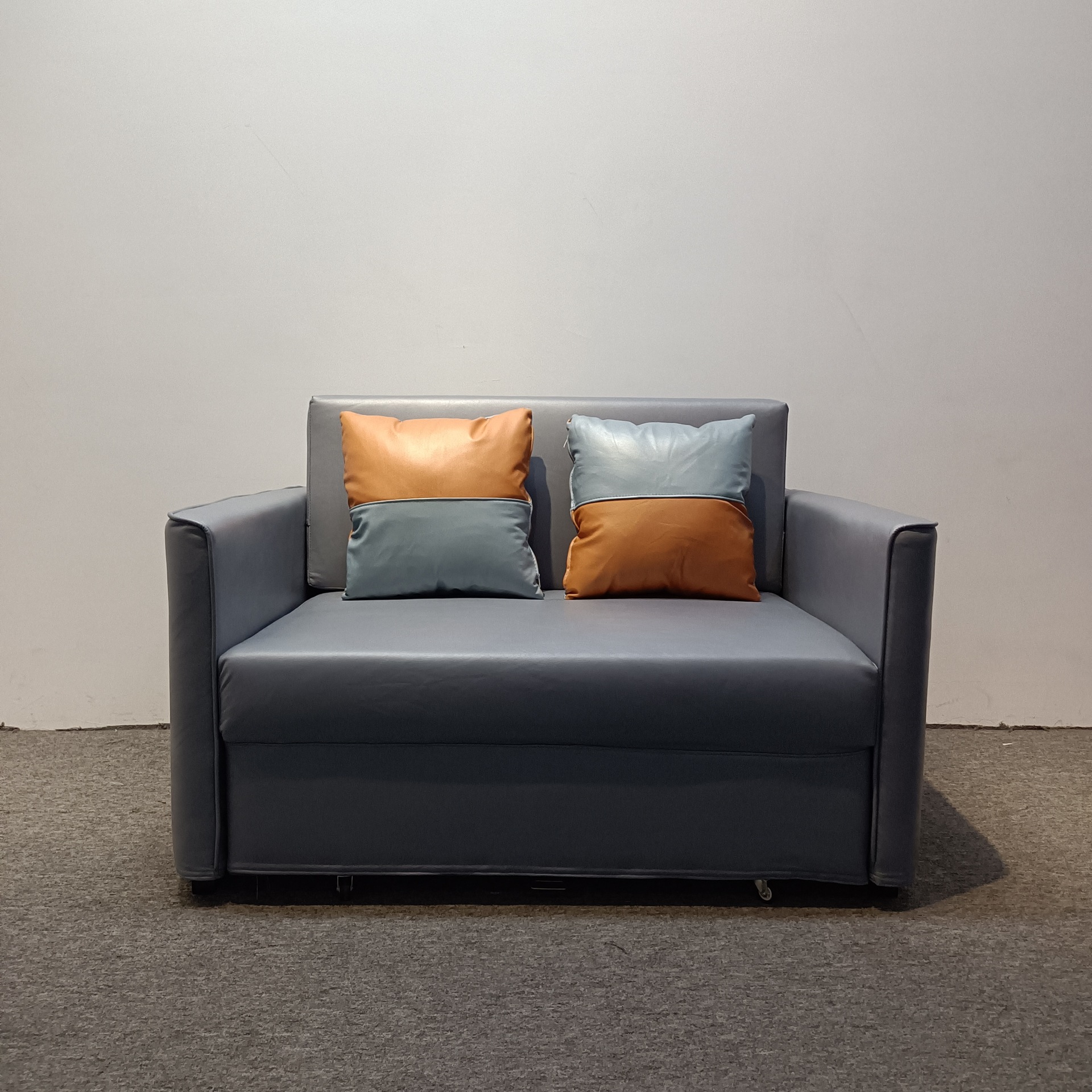 Sofá de tela de tecnología desechable, moderno, sencillo, pequeño apartamento, sofá cama de almacenamiento multifuncional de doble uso, peine plegable