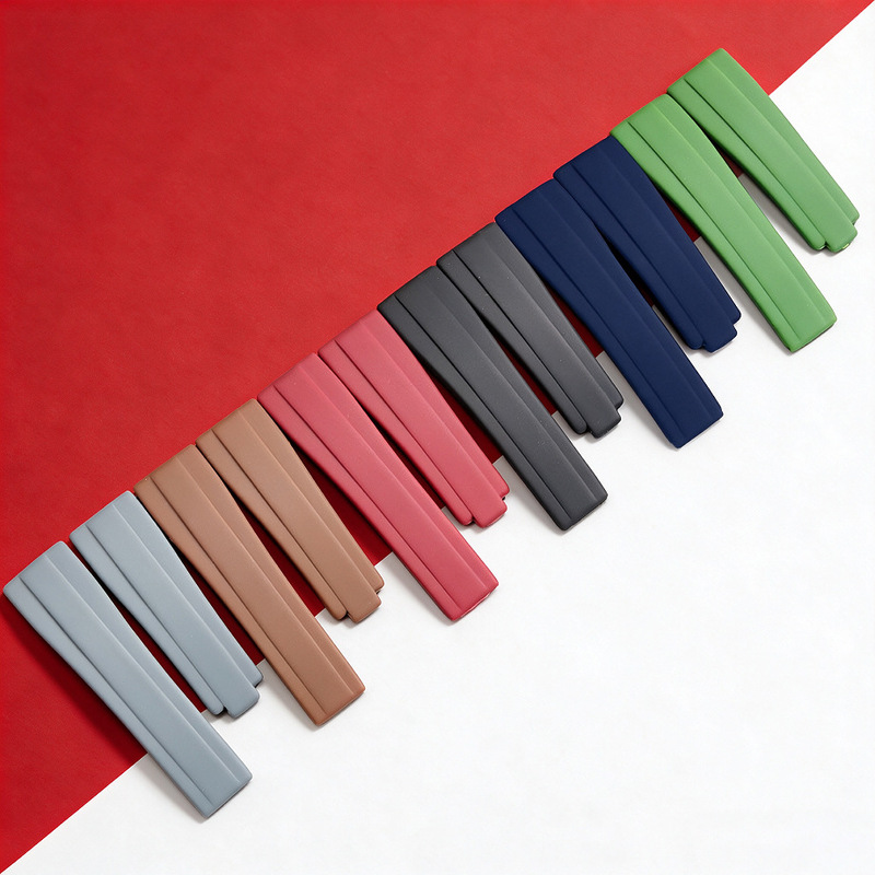 Quick-Release Silicone Straight-End Watch Strap Suitable for Rolex Submariner, Daytona, Yacht-Master, and Shawn Yue's Panda Daytona