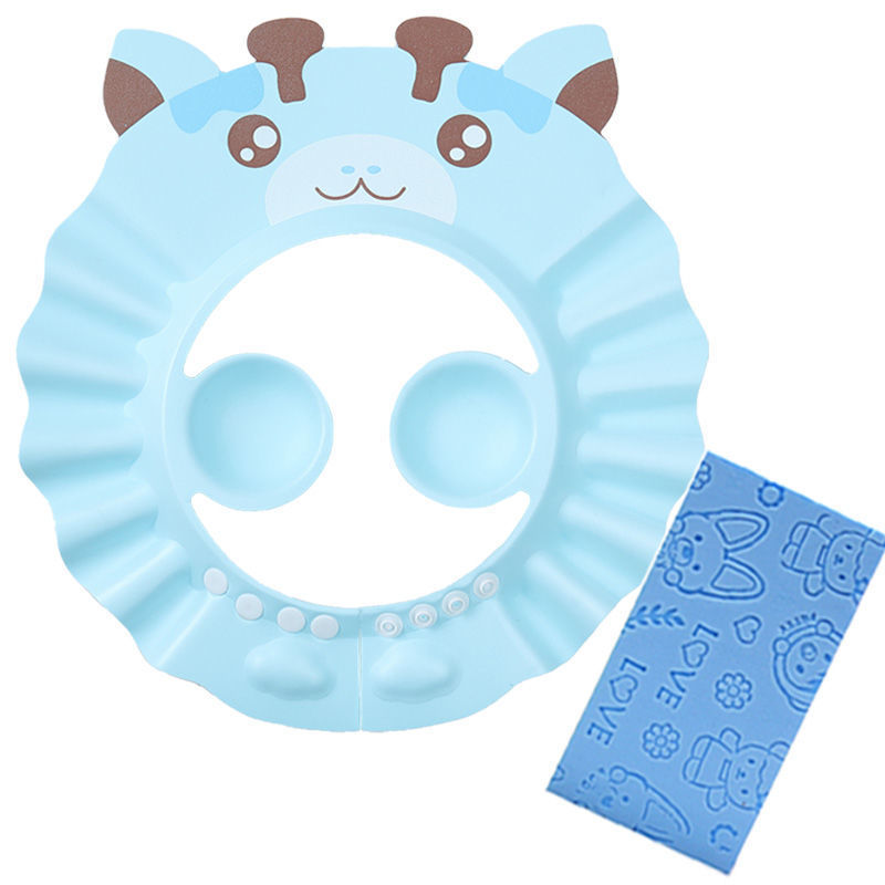 만화-베이비 블루 (귀 보호) + 목욕 스폰지