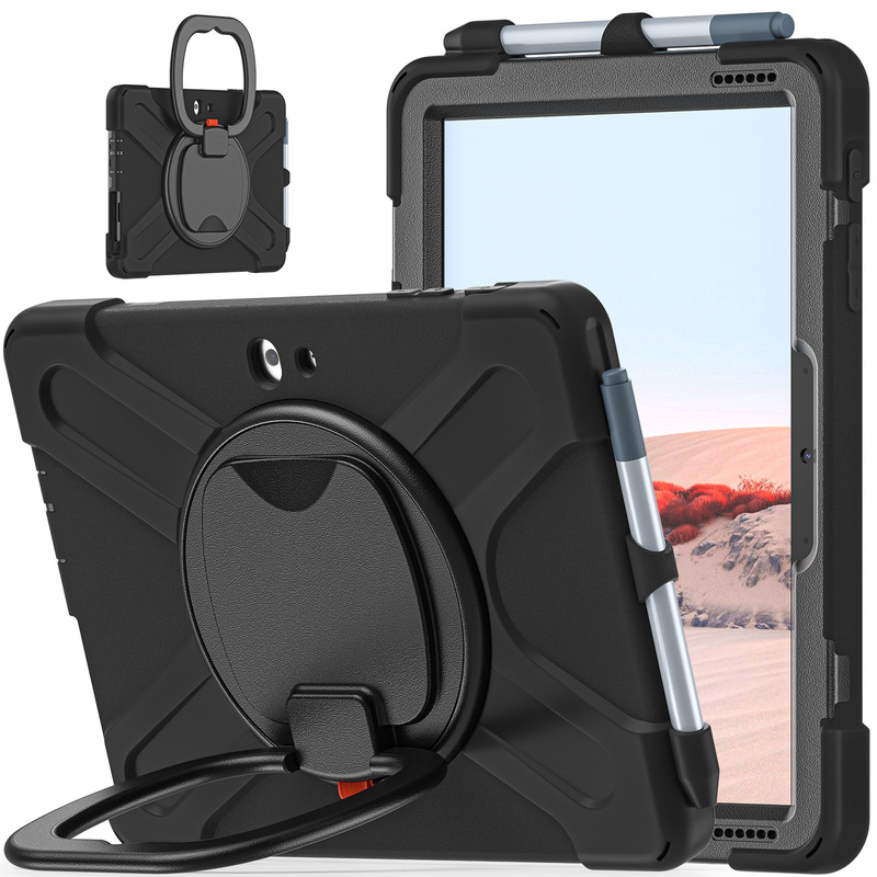 For Microsoft Surface Go Tablet Case Go2 Portable Rotating Bracket Go3/4 Three-proof Protective Shell with Pen Slot