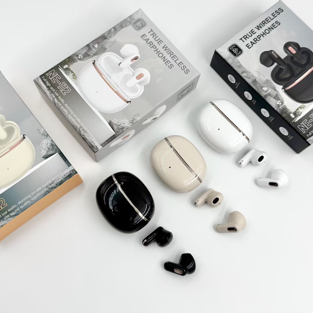 Nuevo NE112 auriculares Bluetooth inalámbricos de alta calidad de sonido de doble oído inalámbrico tipo TWS auriculares deportivos estéreo