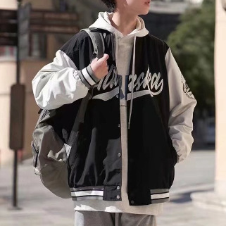 Men's winter and autumn baseball jacket, large children's men's clothing, Hong Kong style, trend brand, student, loose and versatile jacket top