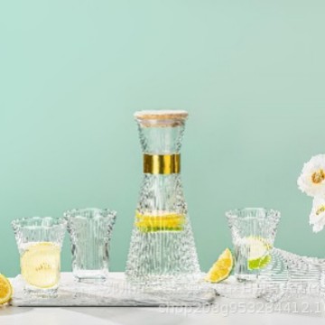 Juego de tazas y jarra de vidrio sodio-cálcico "Brisa de Primavera" de Deloitte, regalo promocional o corporativo, venta al por mayor