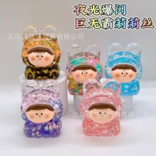 新品亚克力入油流沙夜光爆闪招财猫摆件创意爆款桌面摆件配件批发