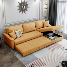 折疊沙發床客廳新款帶儲物貴妃客廳轉角兩用小戶型布藝沙發