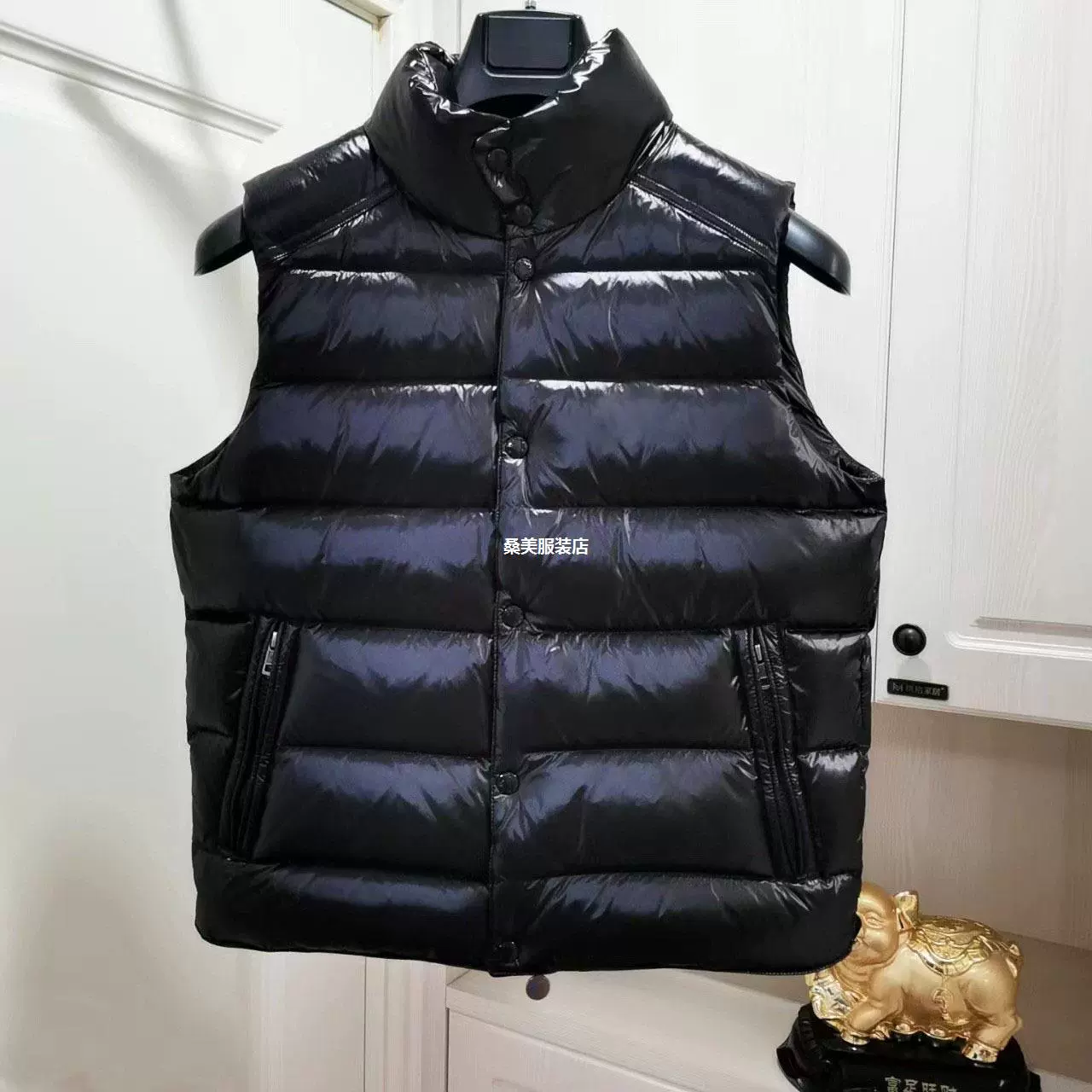 Жилет для отдыха с пухом, пуховик, Slim fit