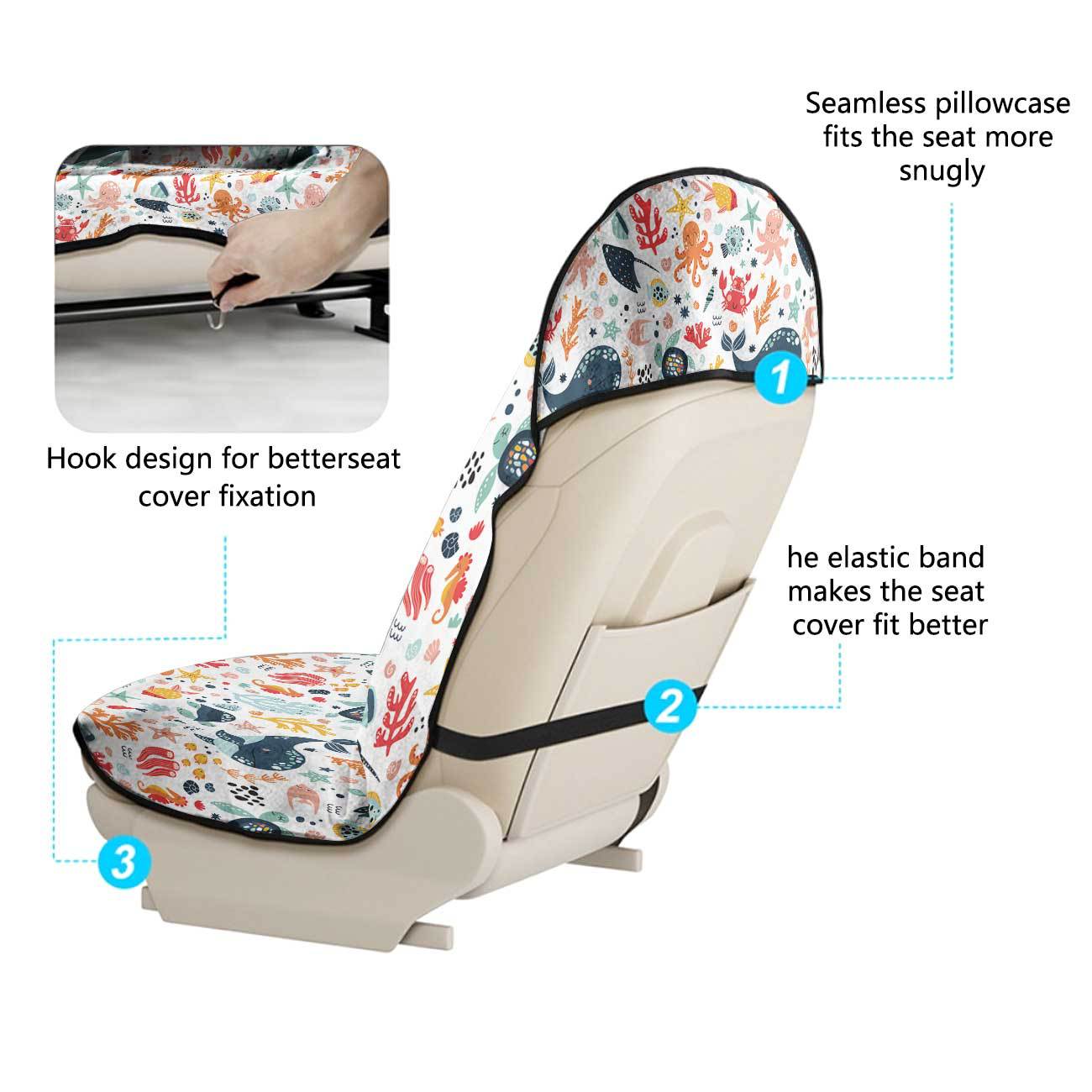 Marine seat towel cover front seat protector suitable for gym and exercise, universal for all seasons and car use