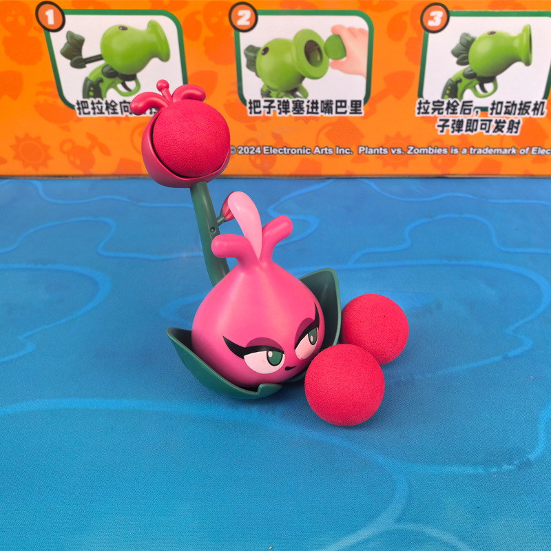 Plants vs. Zombies mecánicos genuinos a granel Gatling Pea Shooter catapulta vinilo juguete malvado dragón pequeño fantasma