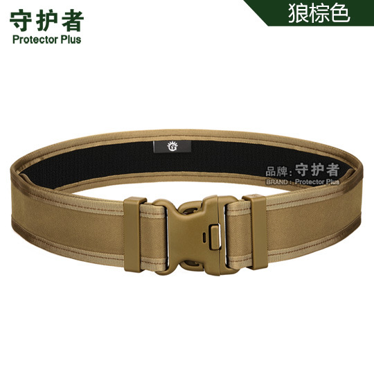 Cinturón táctico de campamento al aire libre CS expansión rápida cinturón exterior rígido cinturón multifuncional doble hebilla cinturón ensanchado