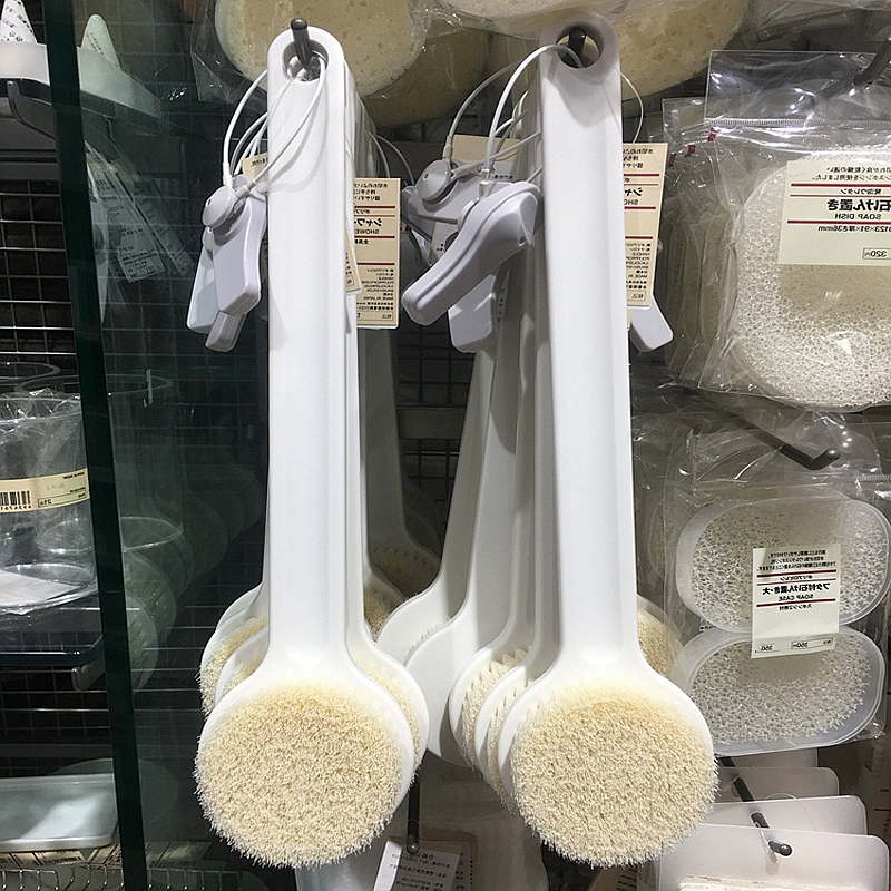Щетка для купания японская MUJI, купание, лучшая спина, длинная ручка, матовая щетка для тела