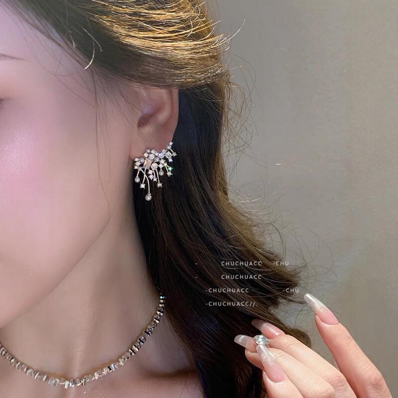 [Zhao Jinmai Same Style] HEFANG Where Bright Nebula Earrings Women's Light Luxury Elegant Elegant Elegant Earrings Earrings