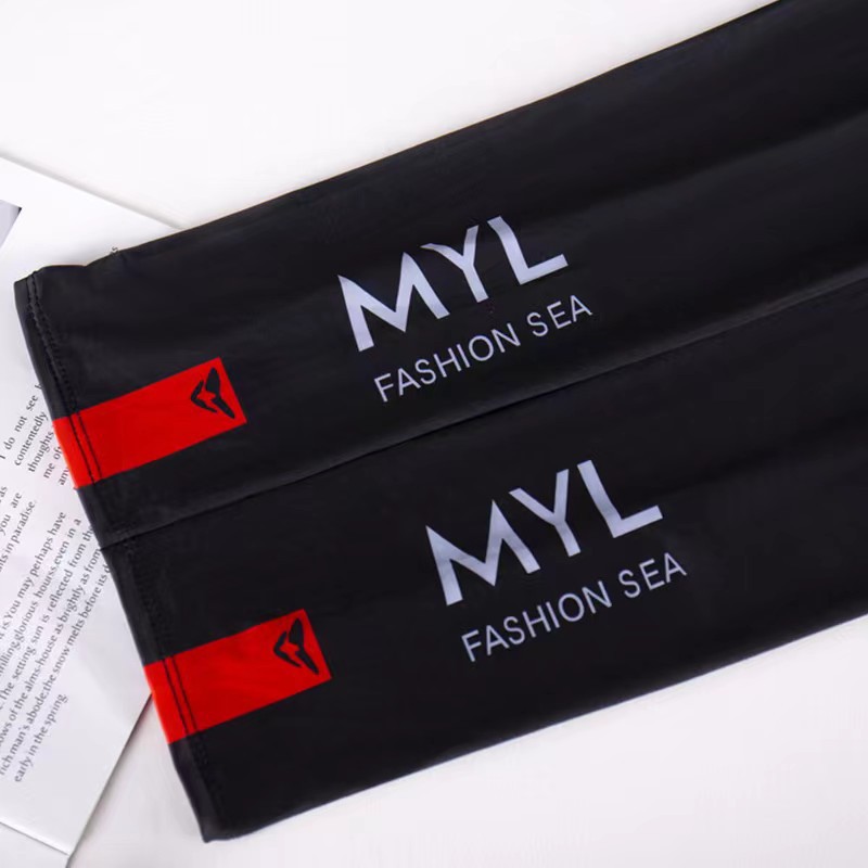 선스크린 아이스 슬리브 남자의 유행 개인화 된 확장 팔 가드 소매 긴 단색 야외 운전 여름 학생 아이스 실크 소매