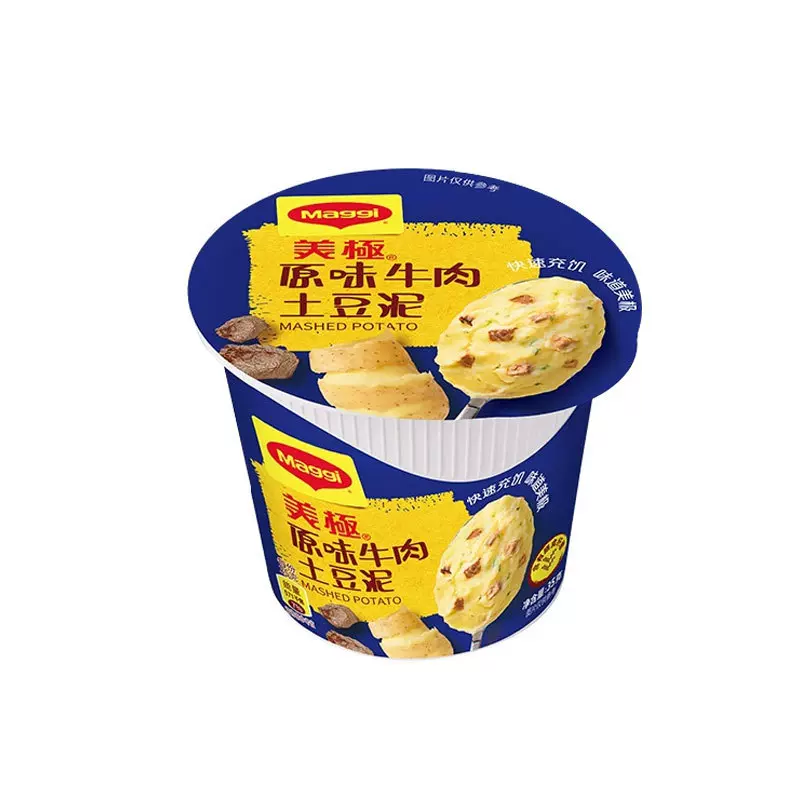 maggi美极 分享装速食宿舍解馋饱腹原味牛肉土豆泥35g/杯太太乐