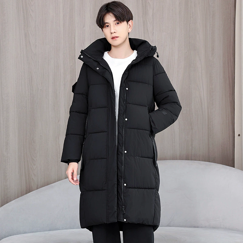 Зимняя пара новая хлопчатобумажная куртка корейская версия хлопчатобумажная свободная хлопчатобумажная одежда для мужчин и женщин утолщенная средняя и длинная холодная хлопчатобумажная куртка для женщин