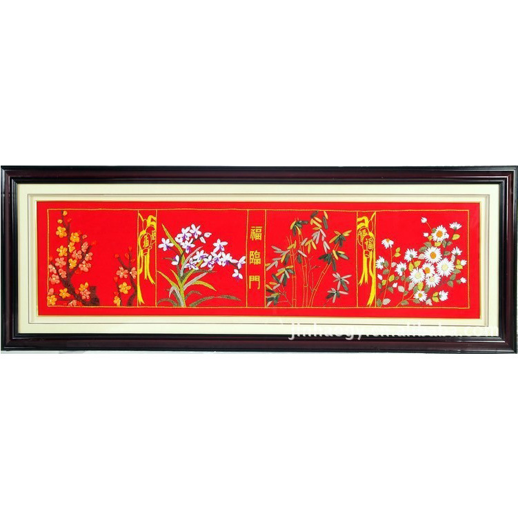 Bordado a mano DIY cinta bordado colgante pintura principiante bordado punto de cruz sala de estar pintura decorativa Lu bordado niños pequeña pintura colgante