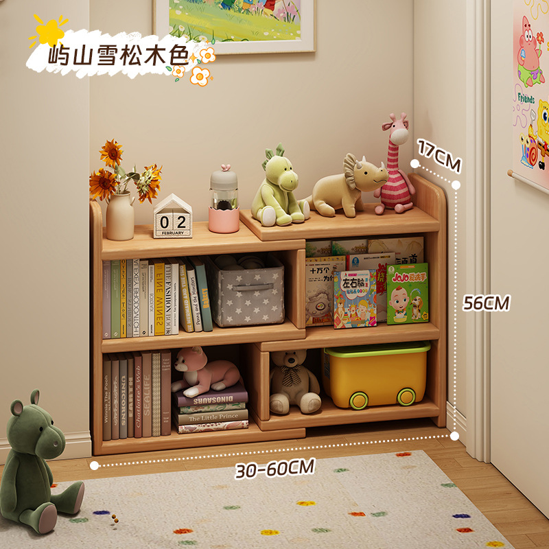 Estante de esquina de madera sólida almacena estante de almacenamiento armario de piso armario de biblioteca doméstico simple armario telescópico de esquina