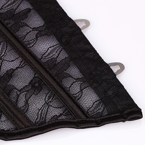 Corsé de corte europeo y americano corsé corsé translúcido con copa de pecho