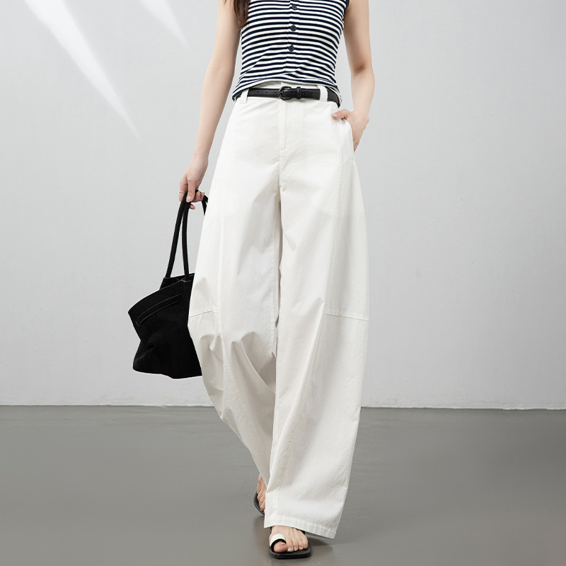 Summer New Style Banana Pants, Wide-Leg Pants for Women, High-Waisted, Slimming, Loose, Hip-Covering, Casual Scythe Pants, Versatile Women's Pants