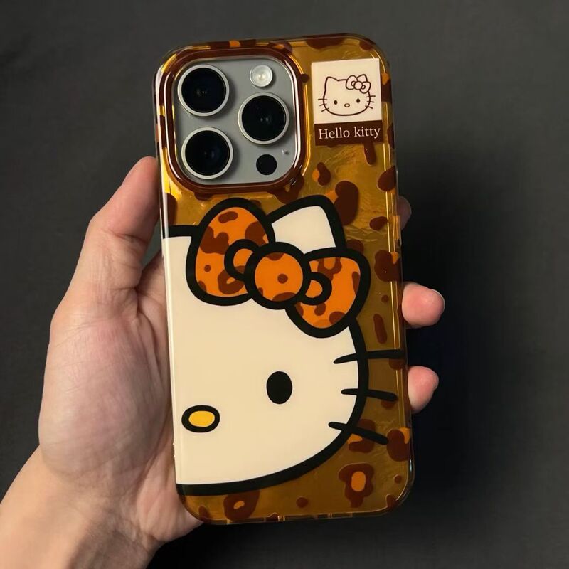 Half of Hello Kitty for iPhone16promax phone case 11 for Apple 14 animation iPhoneXR/X