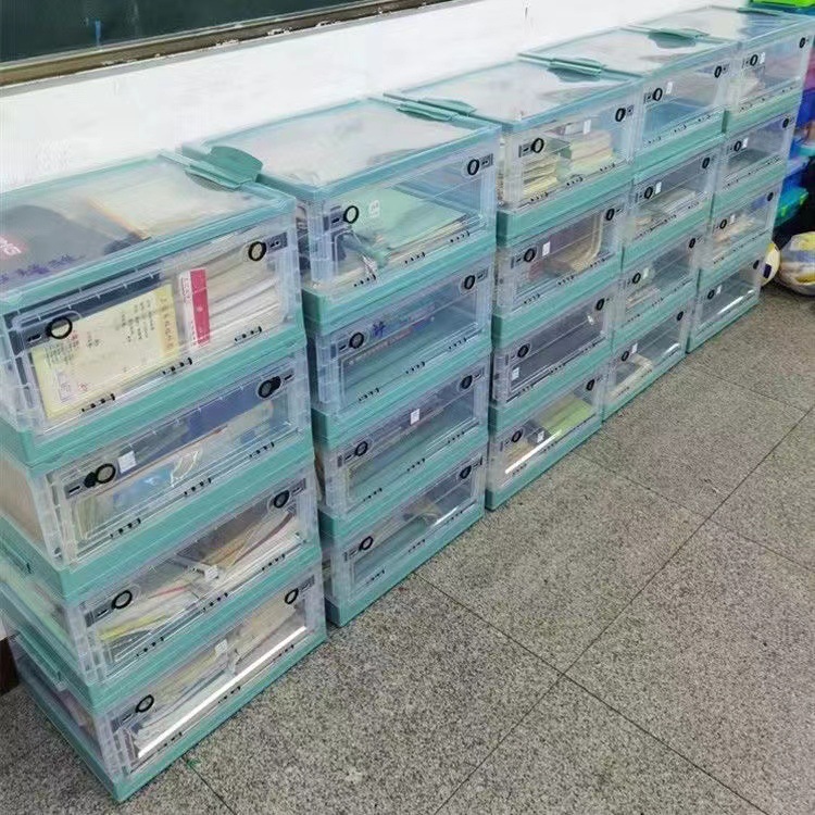 보관 상자 가정용 접이식 투명 상자 옷장 옷 이불 마무리 상자 장난감 플라스틱 책 보관 상자