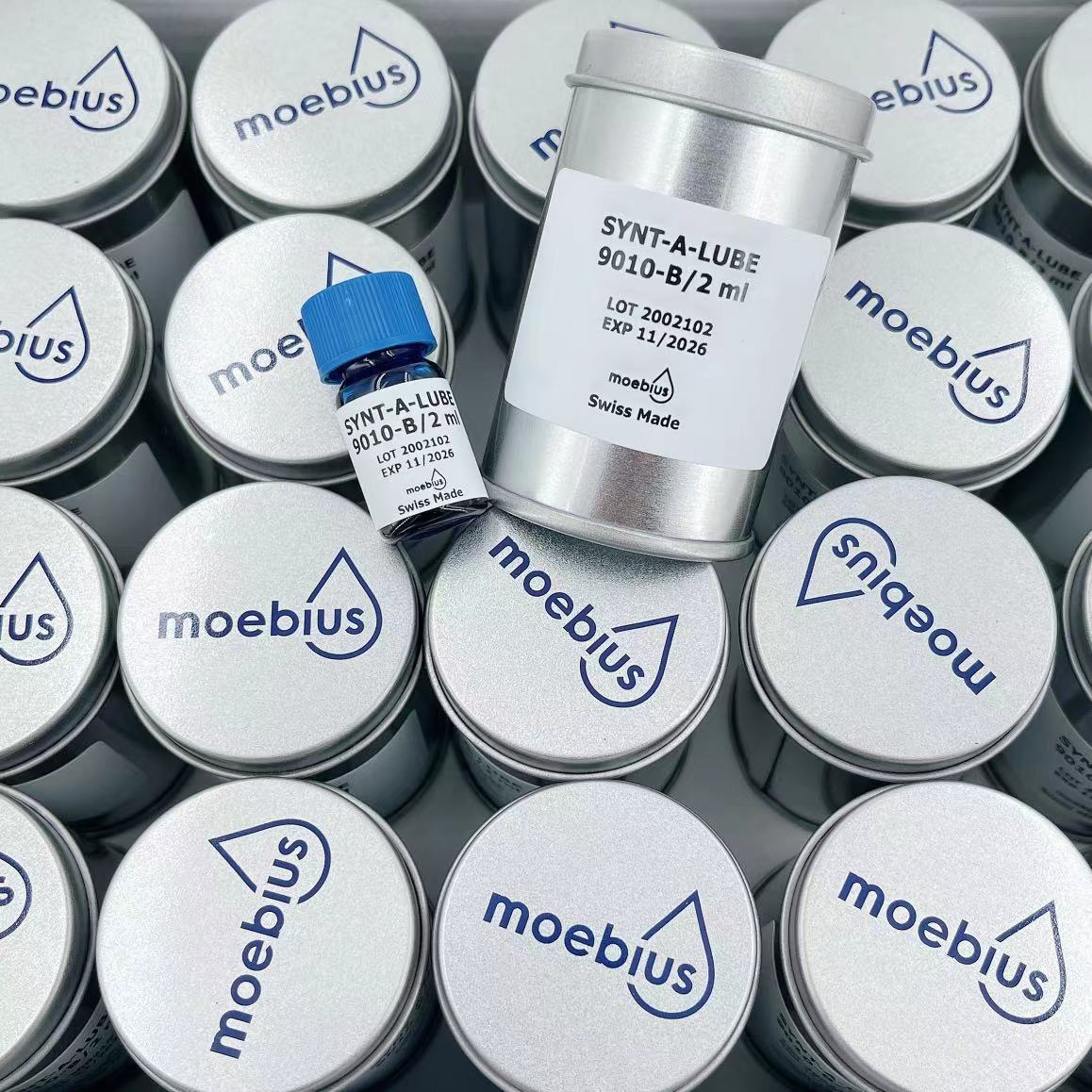 瑞士莫比斯moebius 9010-B表油/机芯油适用调速系统轴承蓝色