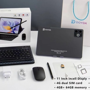 Cross-Border 25-Year New Model 10.95inch Large-Screen Smart Tablet 4+64g High-Definition Screen Learning Machine Office Tablet