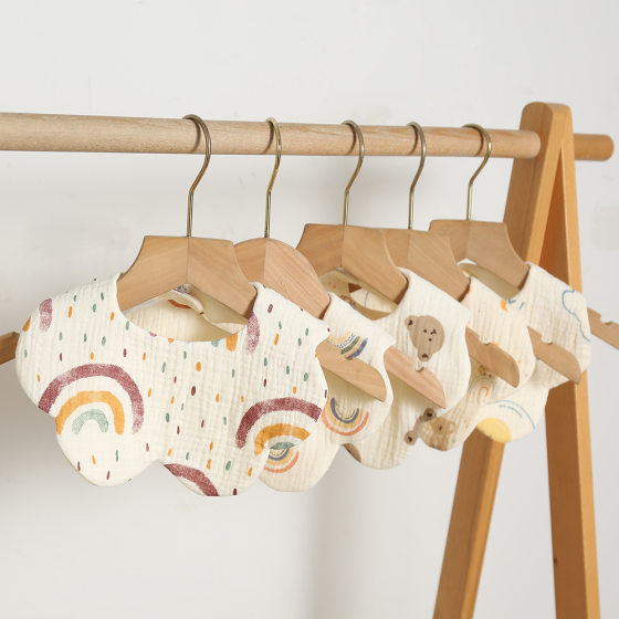 Korean version of gauze cotton baby drool baby bib baby cotton bib baby drool towel Category A