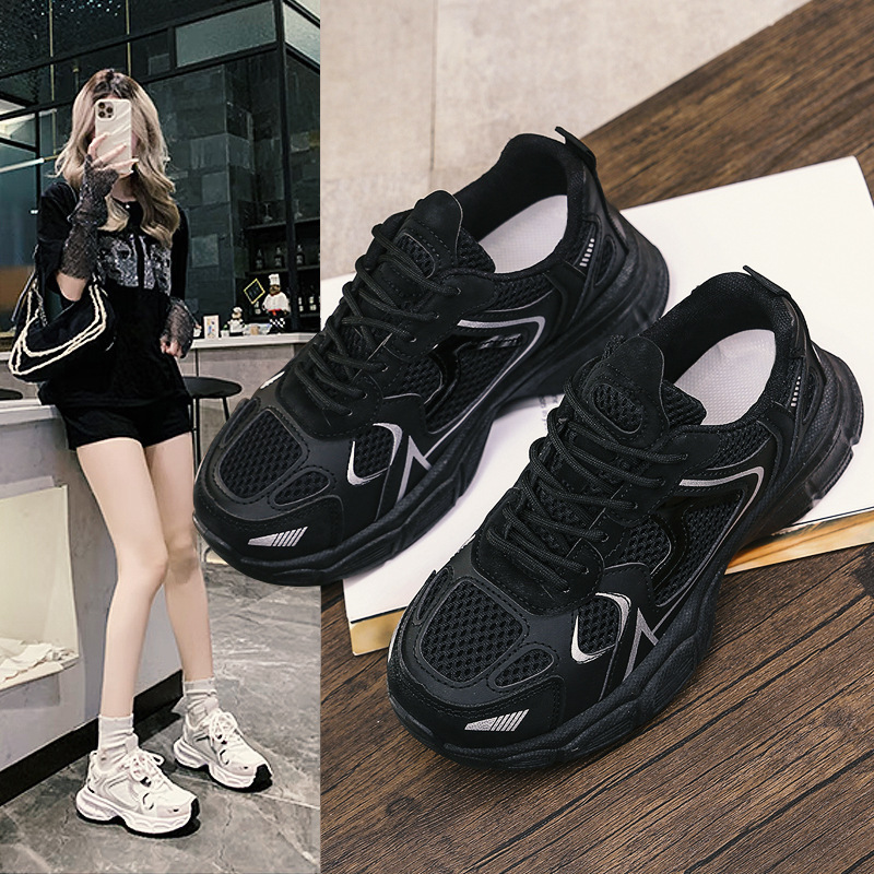 2025 zapatos de papá transfronterizos zapatos de mujer otoño e invierno nuevos zapatos para correr zapatos de hombre de gran tamaño zapatos casuales para estudiantes de moda al por mayor