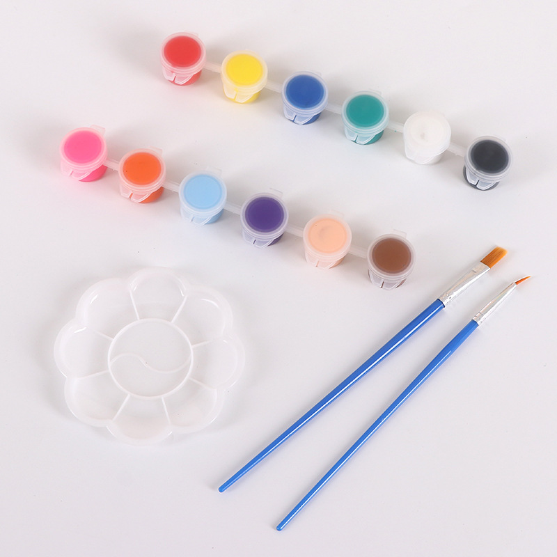 现货单肩漂漆包帆布包diy幼儿园手工线稿填色绘画袋子手提棉布袋|undefined