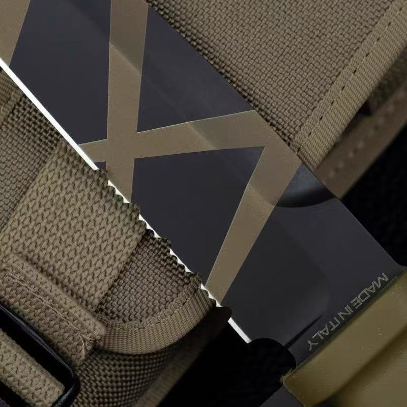 イタリア ExtremaRatio 絶対軍事学校 N690 ステンレス鋼戦術キャンプ屋外ストレートナイフ|undefined