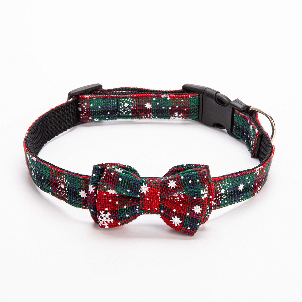 눈송이 목걸이 빨간색과 녹색