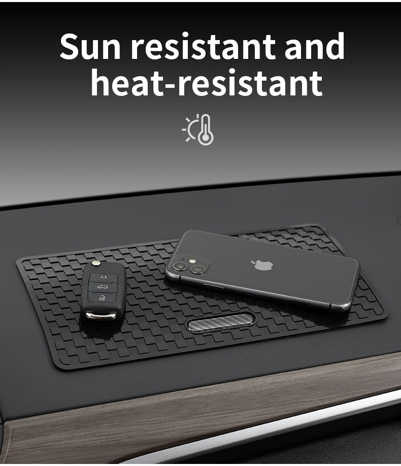 Cross-Border Hot-Selling Car Anti-Slip Mat, Silicone Storage Mat for Car Dashboard, High-Temperature Resistant Dashboard Mat