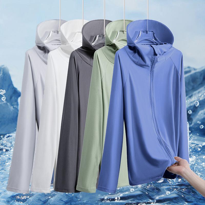 Summer Ice Silk Sun Protection Clothing for Men 2025 New Anti-Uv Thin Breathable Sun Protection Clothing Outdoor Fishing Jacket Trendy