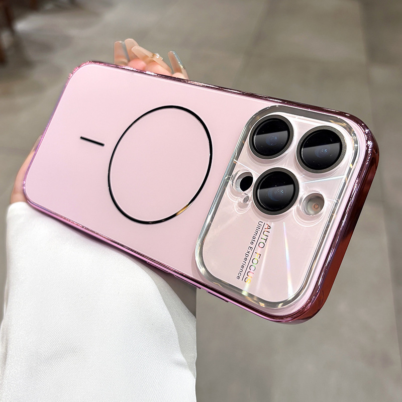 适用苹果大视窗iphone17promax手机壳带镜头膜17磁吸细圈全包硬壳|undefined