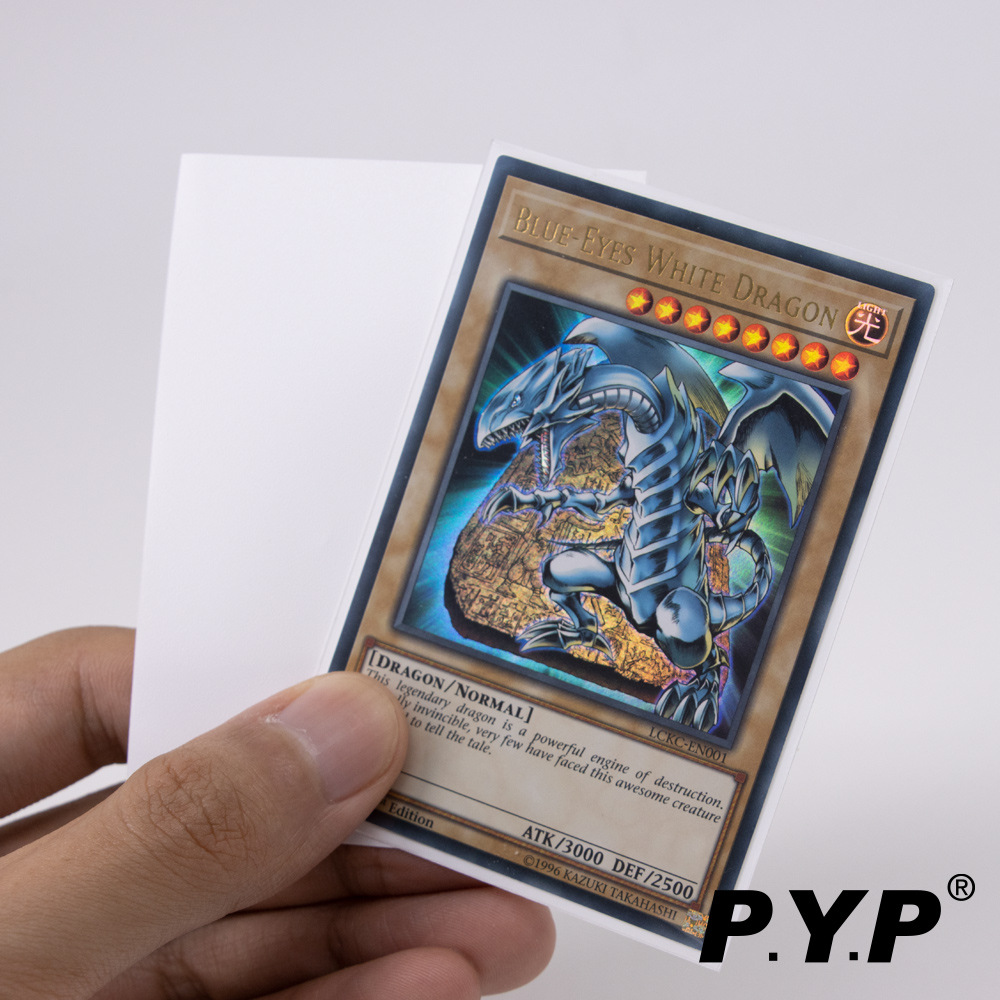 Cubierta de la tarjeta de juego King cubierta de la tarjeta de un solo color transparente película de tarjeta esmerilada para juegos de mesa