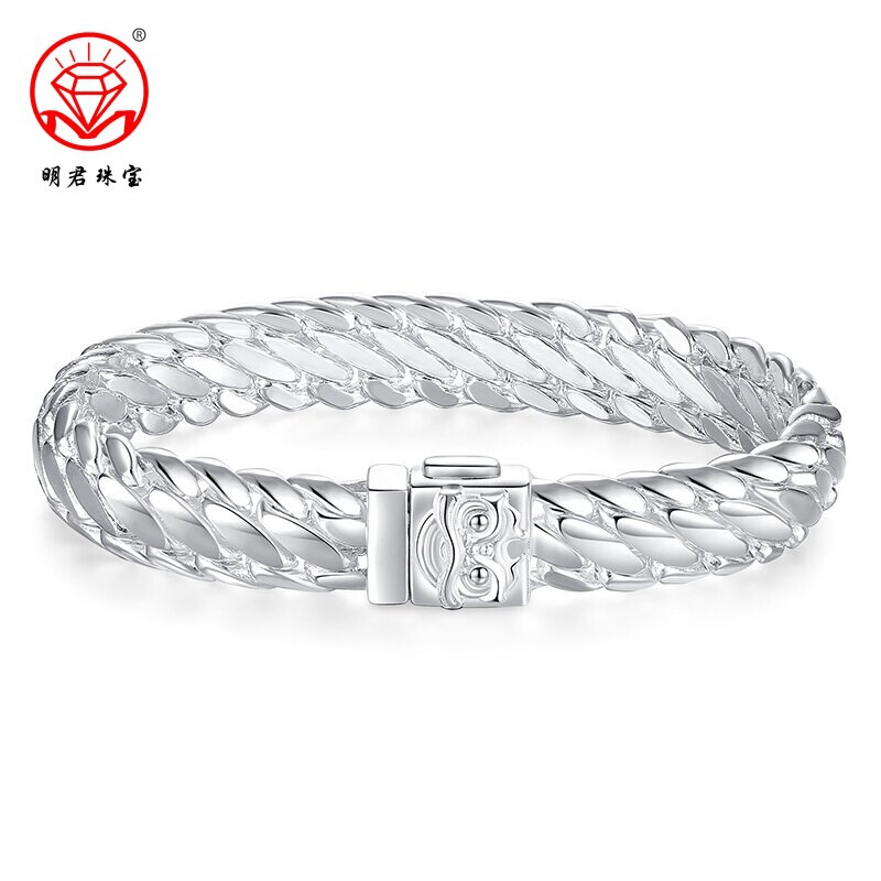 Foot Silver 999 Awakening Lion Three Horse Whip Bracelet Sterling Silver Cuba Solid Bracelet Fashion Brand Hip Hop ISn Gift for Boyfriend Foot Silver 999 Awakening Lion Three Horse Whip Bracelet Sterling Silver Cuba Solid Bracelet Fashion Brand Hip Hop ISn Gift for Boyfriend