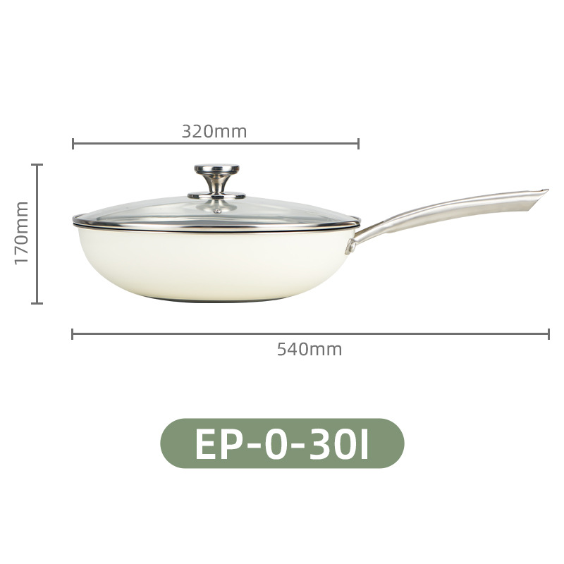 일본 바네시 무코팅 티타늄 냄비 30cm