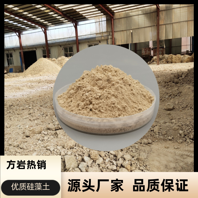 硅藻土厂家供土黄色硅藻土助滤剂 污水处理吸附涂料用325目硅藻土