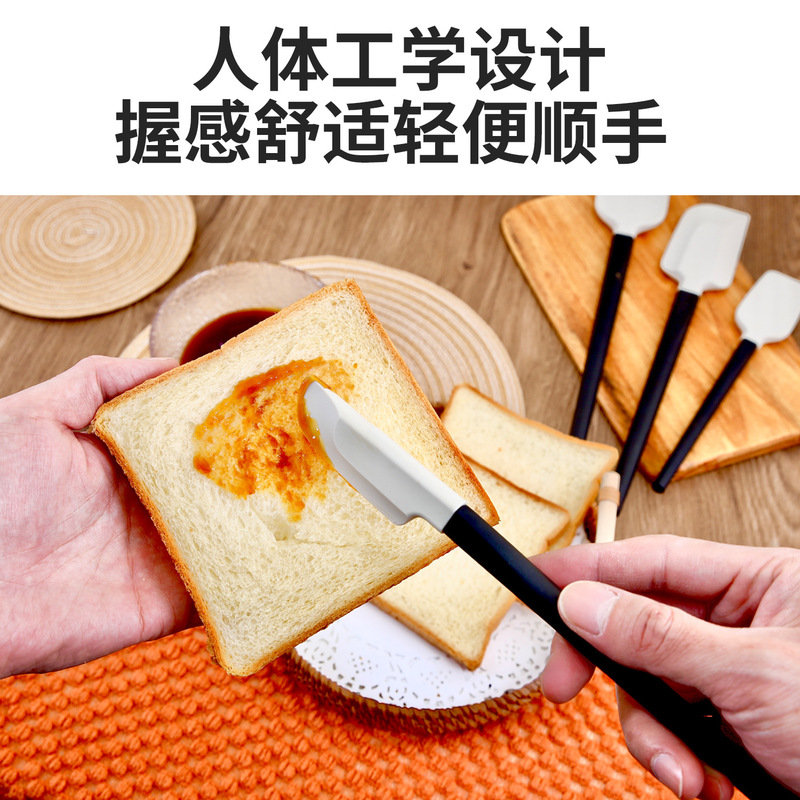耐高温家庭用2色ケヤキ柄シリカゲルソフトスクレーパー焙煎用クリームシャベルケーキ|undefined
