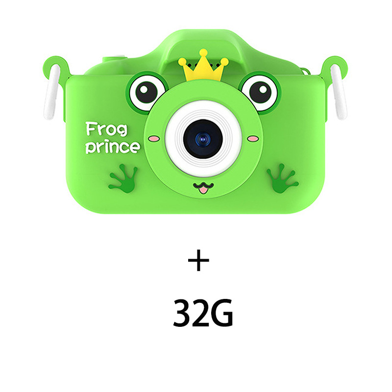 Nueva cámara dual HD 4K transfronteriza X9s Frog Prince Cámara para niños Cámara digital anti-caída de rompecabezas de dibujos animados