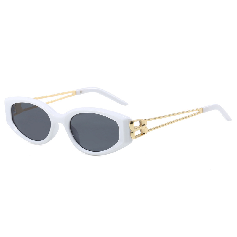 Metal Claw Shaped Temple Wire Sunglasses for Men And Women Outdoor Stylish Versatile New Fashion round Frame UV400 Protection_voghion.com