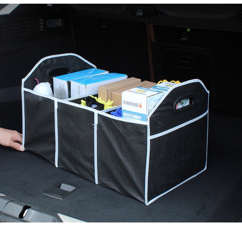 Foldable Car Storage Box, Car Trunk Storage, Non-Woven Storage Bag, Multi-Functional Car Organizer