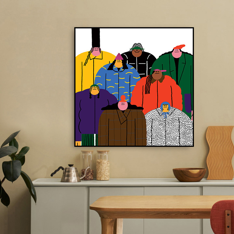 Trendy and interesting modern decorative painting niche cartoon animation hanging painting personality mural living room ins style bedroom painting Trendy and interesting modern decorative painting niche cartoon animation hanging painting personality mural living room ins style bedroom painting