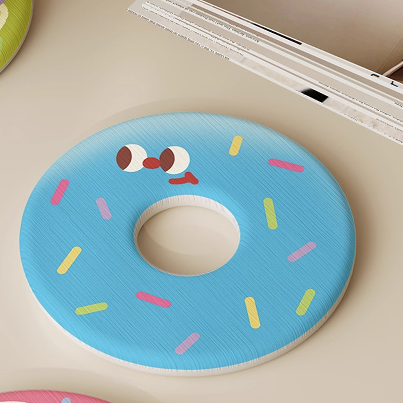 ドーナツラウンド珪藻泥コースターパッドオフィスデスクトップティーカップウォーターカップ吸収性収納パッドダイニングテーブル断熱パッド|undefined