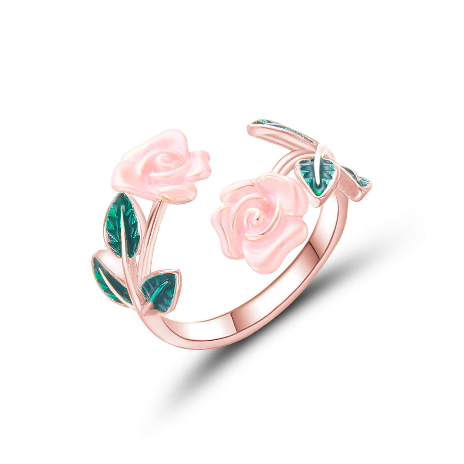 # 9 로즈 골드 반지