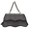 Fashionable small demi-season small bag from pearl, shoulder bag, one-shoulder bag