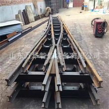铁路单开道岔 铺设方便 矿用渡线用铺设器材铺设出口铁路道岔