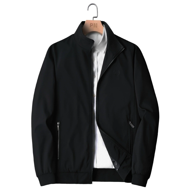 Autumn long-sleeve, comfortable jacket, loose fit, for middle age, plus size