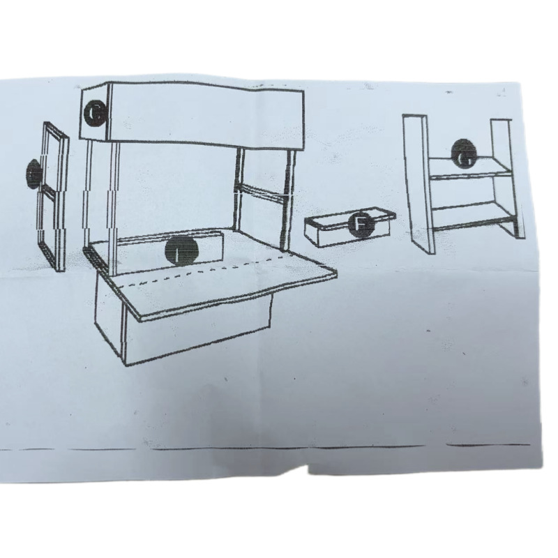 ����ճ��DIY΢��ʳ���ʽľ�Ʒ��泡��̯��ģ��3D�����ֹ�ƴװ