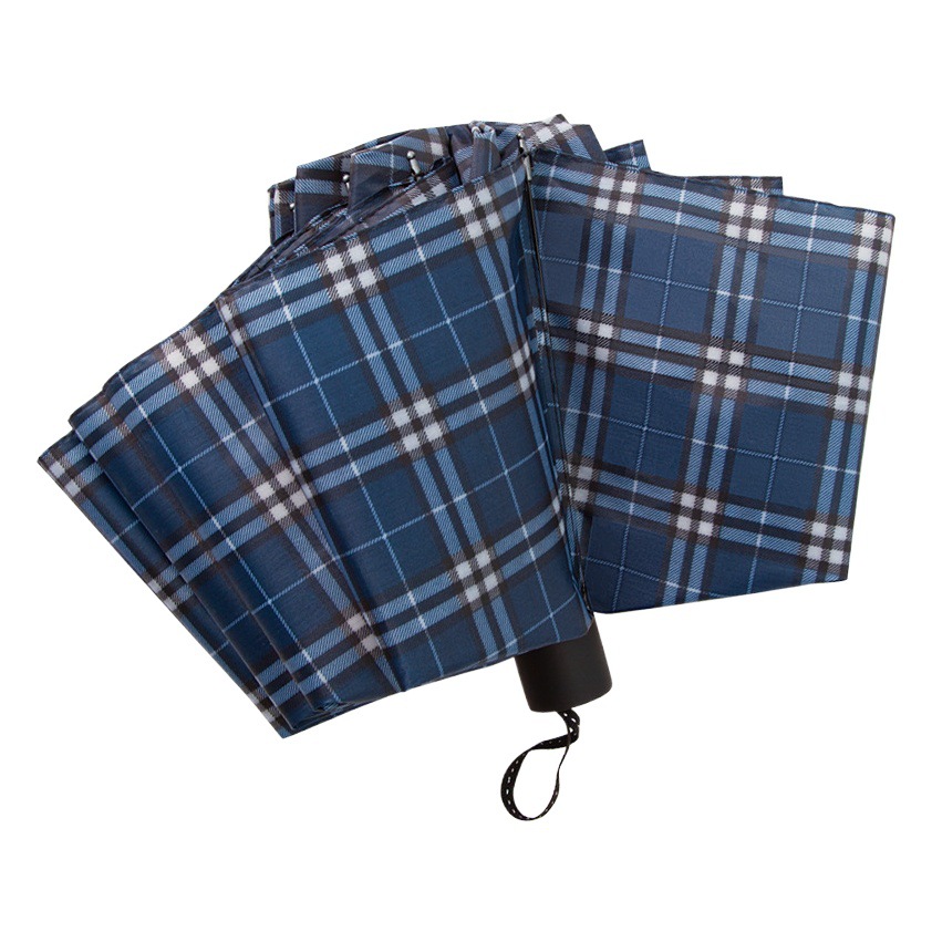 Factory wholesale 10-bone British Plaid umbrella manual business folding umbrella unisex wind-resistant umbrella wholesale